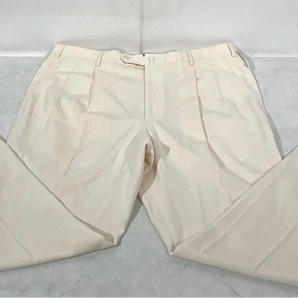 Incotex Venezia 1951 Silk Blend Pleated Trousers 60% Silk Made in Italy